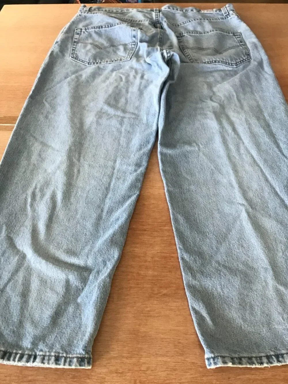 Vintage Levi's 595 Dry Goods Two Horse Brand Jeans Men 36x30 Blue Baggy Mid Rise
